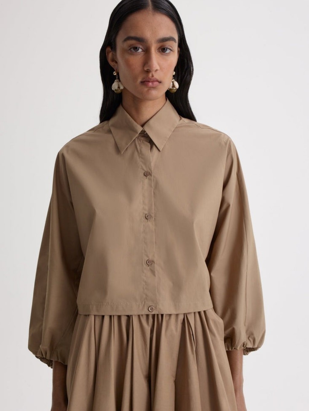 Scanlan Theodore Parachute Cotton Gather Shirt